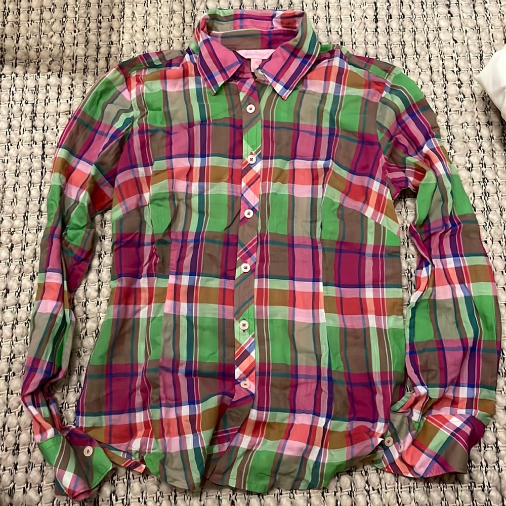 Lilly Pulitzer Plaid Button Down